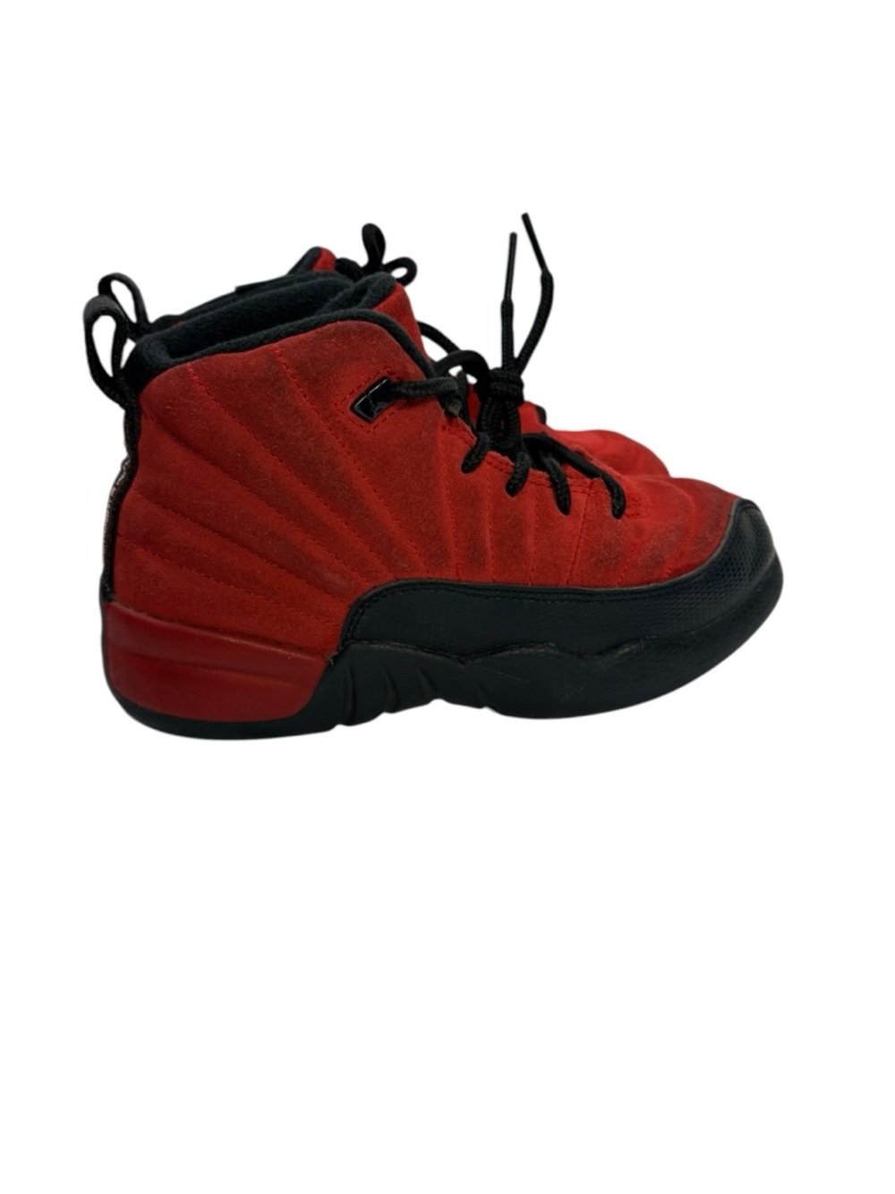 Nike Air Jordan 12 Retro Gym Red Black Suede Youth Size 12C Kids Sneakers
